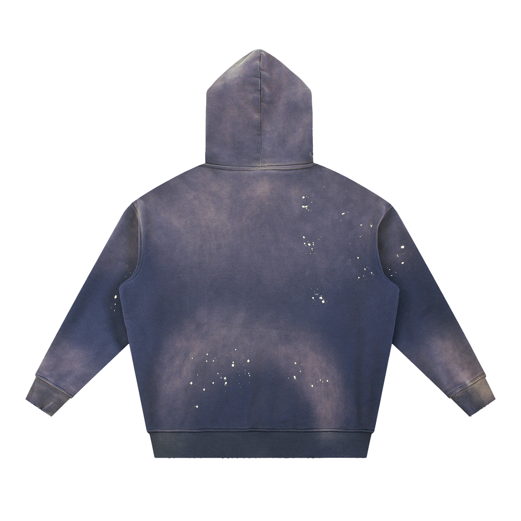 vintage washed "trademark" hoodie
